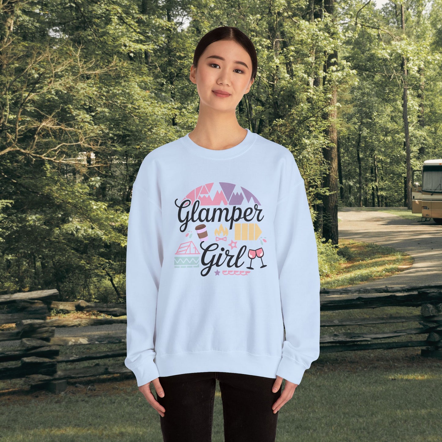 Glamper Girl Crewneck Sweatshirt