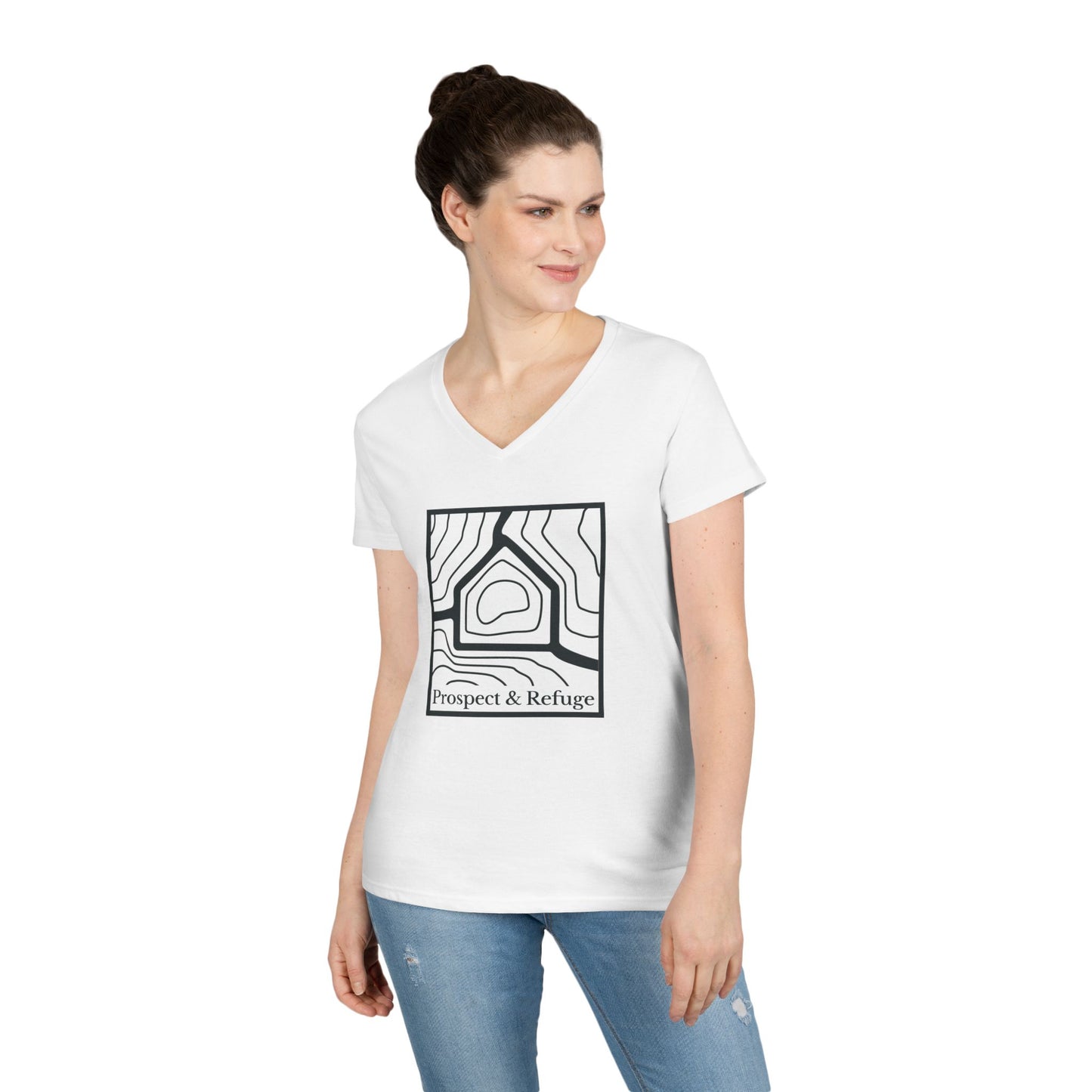 Prospect & Refuge Cabin Print V-Neck T-Shirt