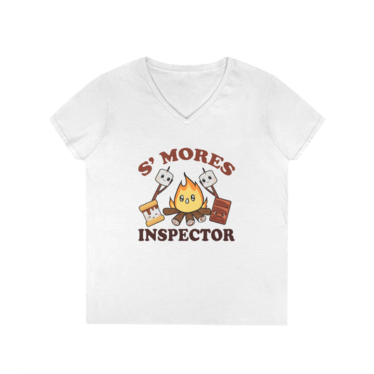 S'Mores Inspector V-Neck T-Shirt