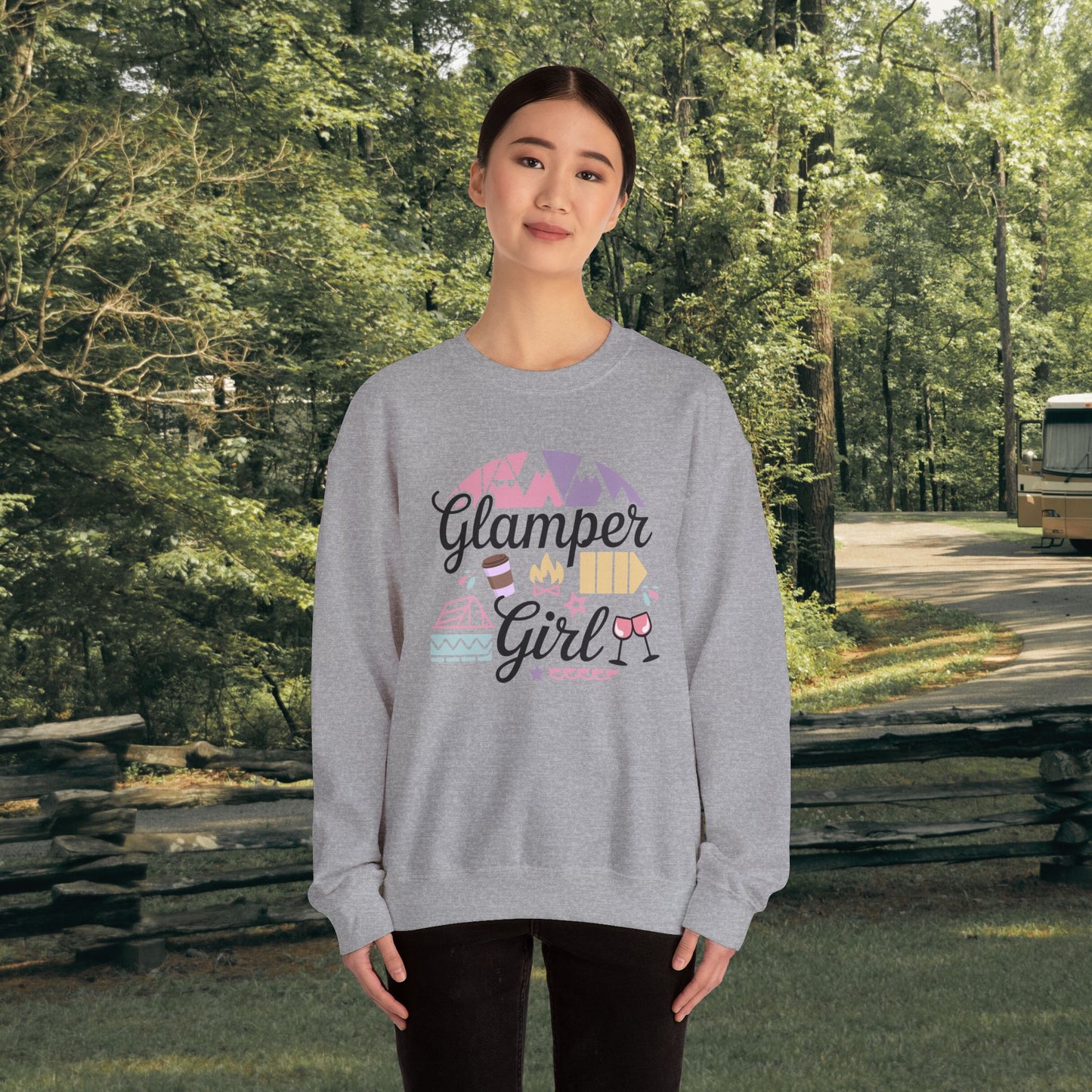 Glamper Girl Crewneck Sweatshirt