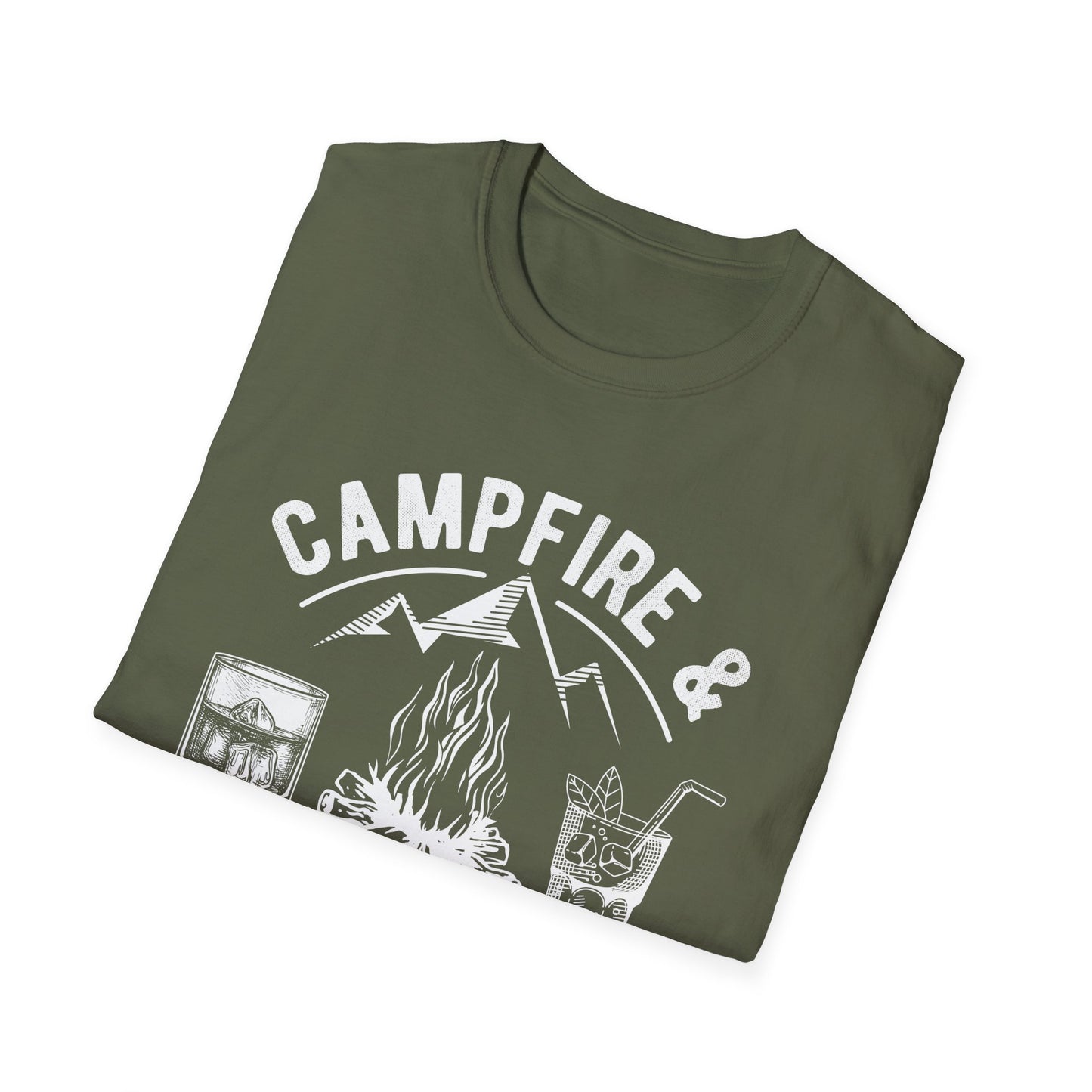 Campfire & Cocktails Crew T-Shirt