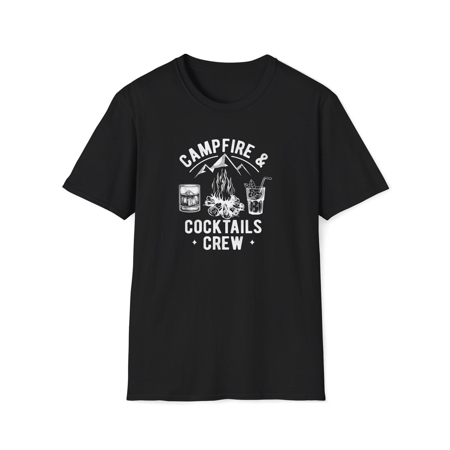 Campfire & Cocktails Crew T-Shirt