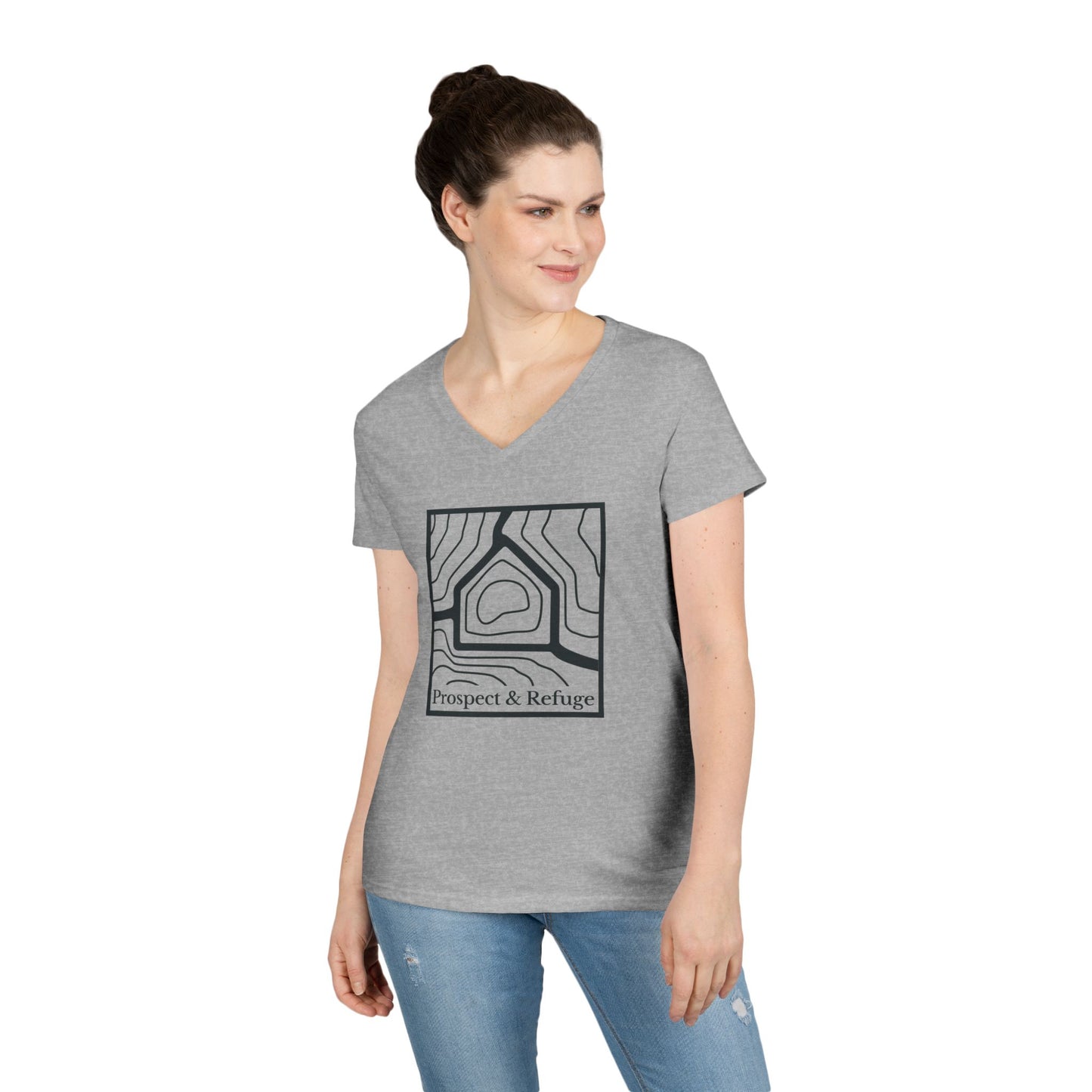 Prospect & Refuge Cabin Print V-Neck T-Shirt